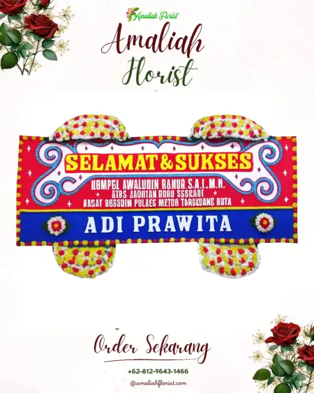Papan Bunga Ucapan Selamat Limba B
